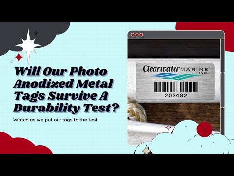 Unique Metal Asset Tags - [Barcode Metal Tags] $54.00